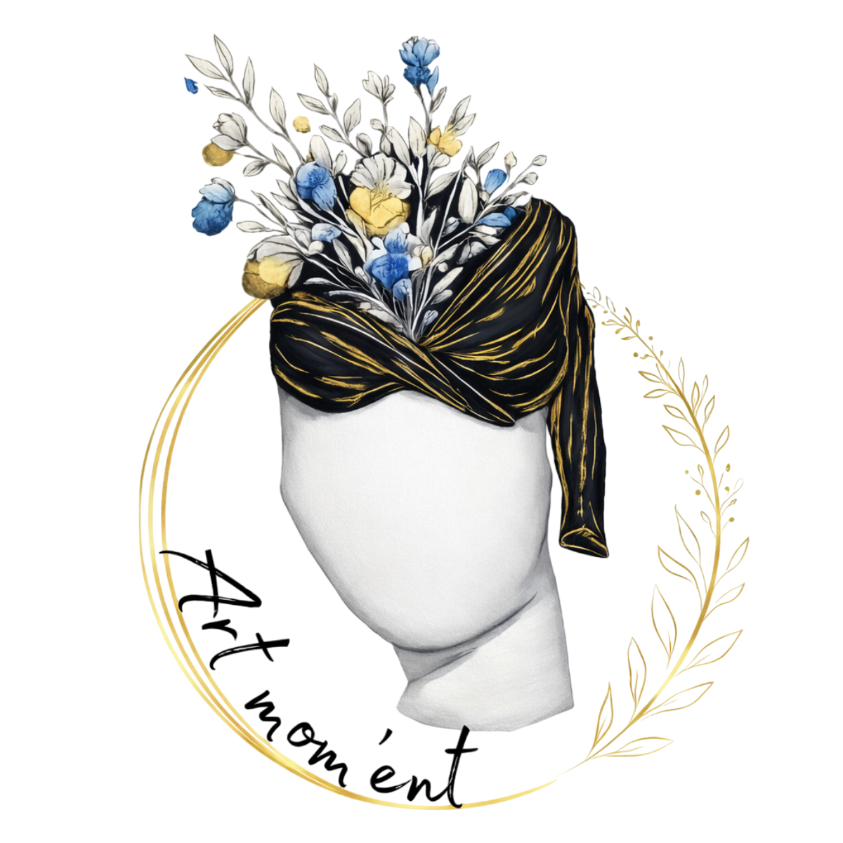 Logo Art Mom'ent — moulages de grossesse à La Flèche